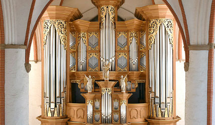 Die Arp Schnitger Orgel in der St. Jacobi Kirche. - Copyright: © Michael Zapf