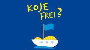 Koje frei - Privatquartiere gesucht. Grafik: Kirchentag - Copyright: Deutscher Evangelischer Kirchentag