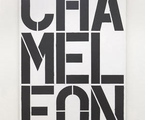 Chameleon von Christopher Wool, 1990 ©Sammlung Familiengesellschaft Scharpff in der Hamburger Kunsthalle/C. Wool Photo: Kay Riechers - Copyright:  ©Sammlung Familiengesellschaft Scharpff in der Hamburger Kunsthalle/C. Wool Photo: Kay Riechers