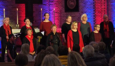 Der Gospelchor The Ileback Singers bei der Nacht der Kirchen - Copyright: Gerd Eisentraut 