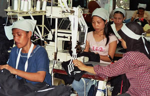 Textilarbeiterinnen in Indonesien