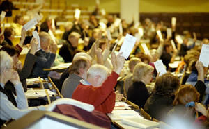 Aus einer Sitzung des Spendenparlaments - Foto: Hamburger Spendenparlament - Copyright: Hamburger Spendenparlament