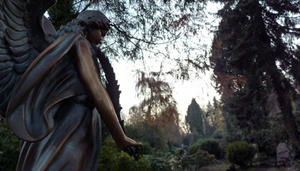 Der Todesengel - Grabskulptur, Friedhof Nienstedten. - Copyright: Mechthild Klein