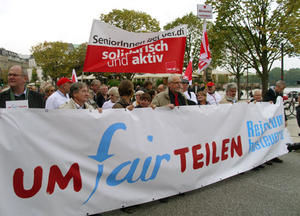 7.000 Menschen demonstrierten in Hamburg - Copyright: Thomas Morell, epd