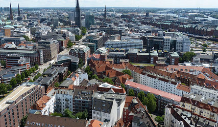 Luftbild von der Hamburger Innenstadt - Copyright: © Creative Commons