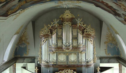 Orgel und Decke der Klosterkirche in Uetersen - Copyright: Ev.-Luth. Kirchengemeinde Uetersen