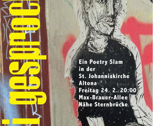 Plakat - Poetry Slamm in der Kulturkirche St. Johannis - Copyright: Kulturkirche St. Johannis