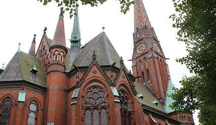 Kirche im geografischen Mittelpunkt Hamburgs: St. Gertrud - Copyright: Thomas Morell/epd