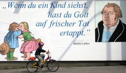 An das Wirken Martin Luthers erinnert der Reformationstag - Copyright: Uwe Möller/epd-bild