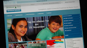 Website der Wichern-Schulen auf dem iPad