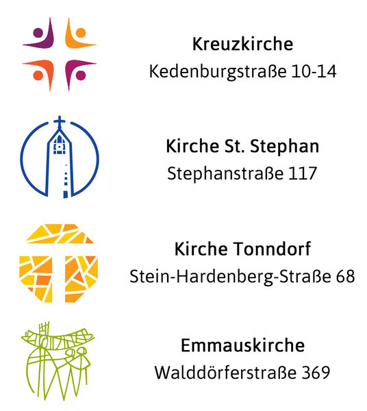 Logos und Adressen - Copyright: Kirchen im Wandsetal