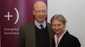 Hauptpastor und Propst Johann Hinrich Claussen mit Bischöfin Kirsten Fehrs &#150; Foto: Kirchenkreis Hamburg-Ost/Tobias Bohl - Copyright: Kirchenkreis Hamburg-Ost/Tobias Bohl