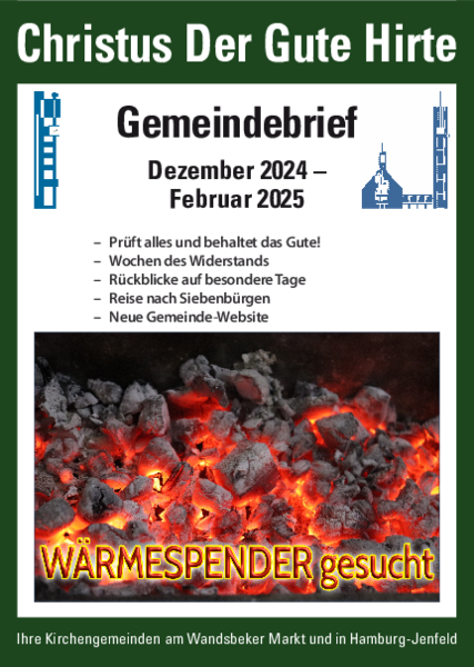 Gemeindebrief Dezember 24- Februar 25 - Copyright: Gemeindebriefredaktion