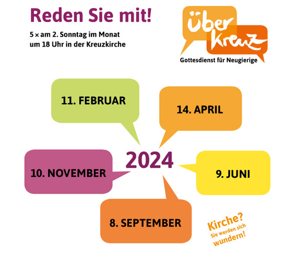 ÜberKreuz Jahresübersicht 2024 - Copyright: S. Knötzele