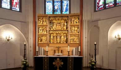 Trinitatisaltar in der Hauptkirche St. Jacobi - Copyright: Hauptkirche St. Jacobi | Foto: Michael Bogumil